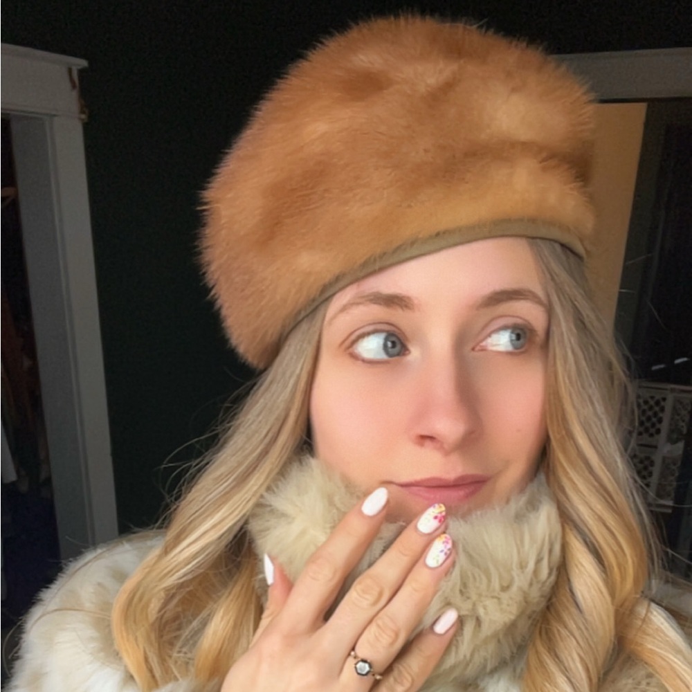 Vintage Mink Beret